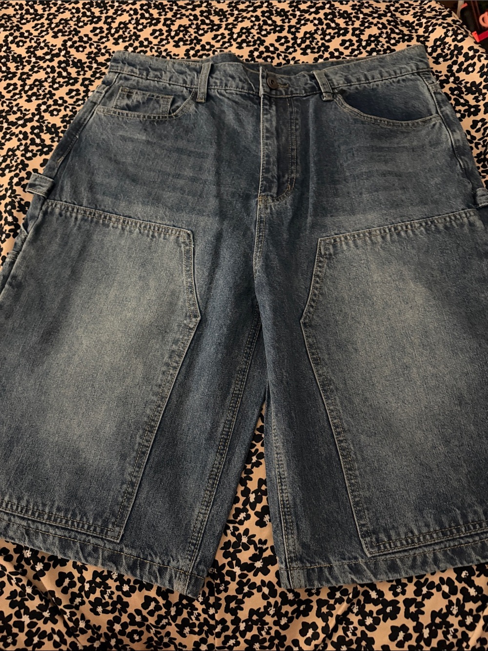 Men's Denim Carpenter Shorts - Blue